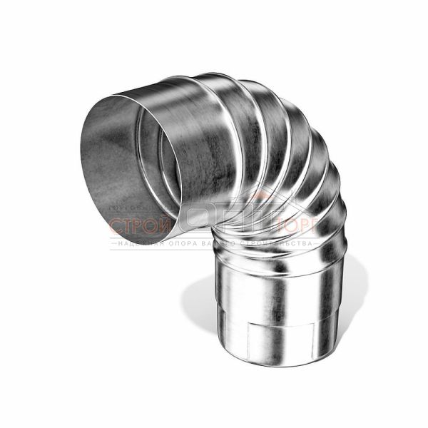 картинка Колено 100мм PE RAL 9003 (Вегасток) от магазина Стройсан