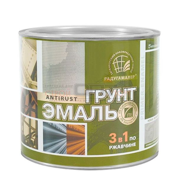 картинка Грунт-эмаль 3в1 БЕЛАЯ 20кг  Радугамалер от магазина Стройсан