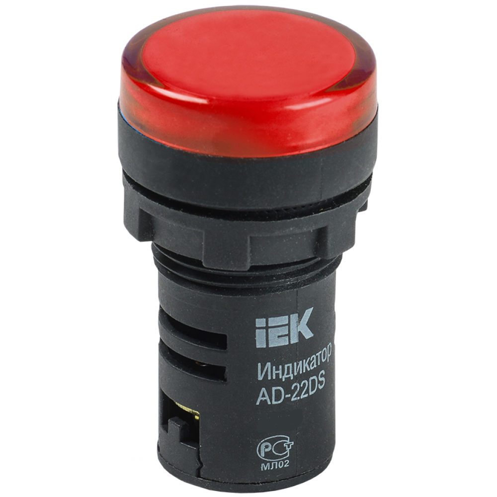 картинка Лампа сигнальная AD22DS 24В AC/DC красный IEK от магазина Стройсан