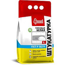 картинка Штукатурка гипсовая белая 5кг Старатели (5/уп, 150/подд) от магазина Стройсан