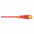картинка Отвертка диэлектрическая SL4*100mm, CrV, до 1000В, двухкомпонентная рукоятка//Сибртех от магазина Стройсан