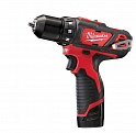 картинка Дрель аккумуляторная Milwaukee M12 BDD-202C (Li-Ion2Ач) от магазина Стройсан